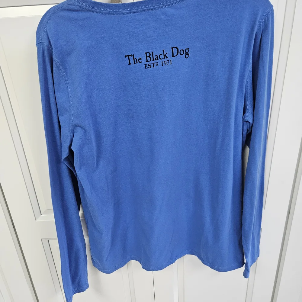 Swifties! The Black Dog Blue Long Sleeve Shirt with Black Silhouette - Picture 3 of 5